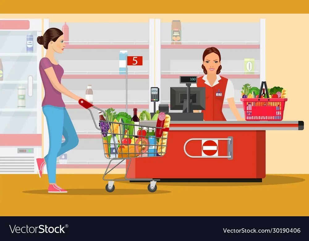 Customer картинка для детей. продавец и покупатель рисунок. лексика немецкий по теме магазин. рисунок продавца в магазине. диалог в супермаркете.