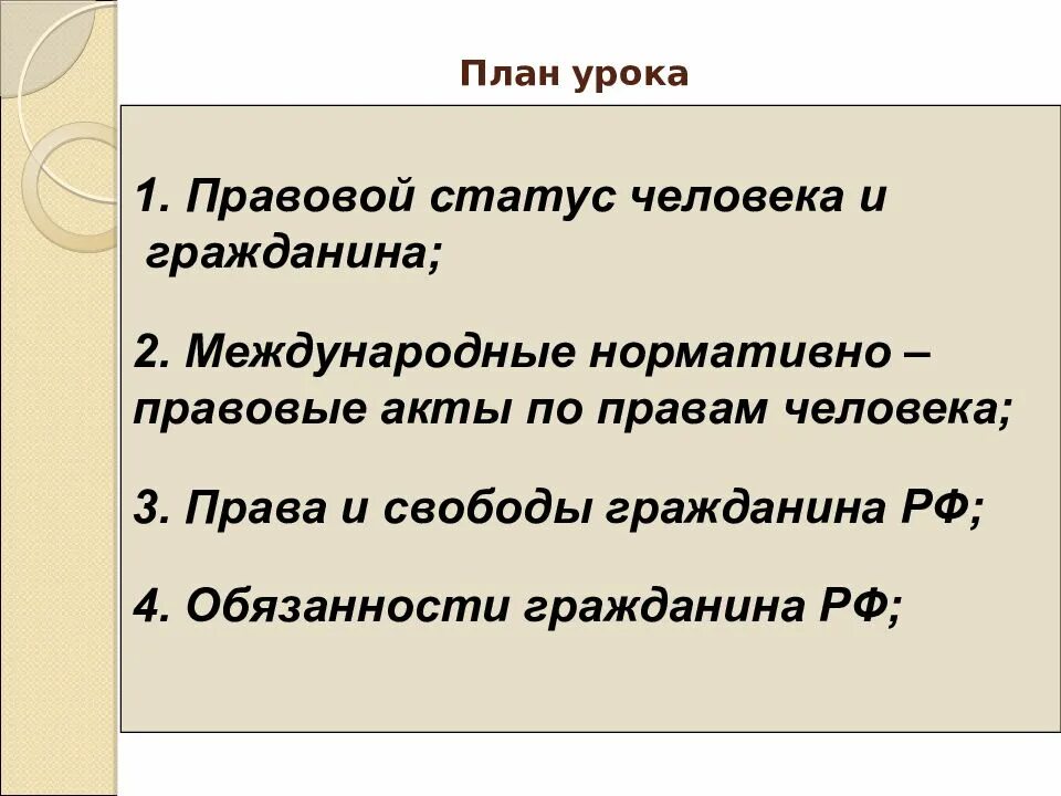 Свободы человека и гражданина 9 класс.