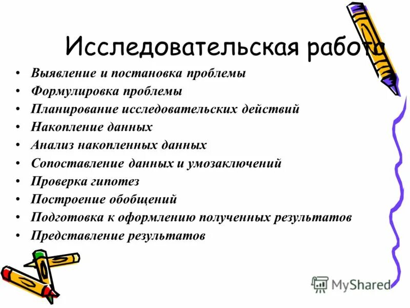 Выявление и постановка проблемы. Выявление и постановка проблемы
