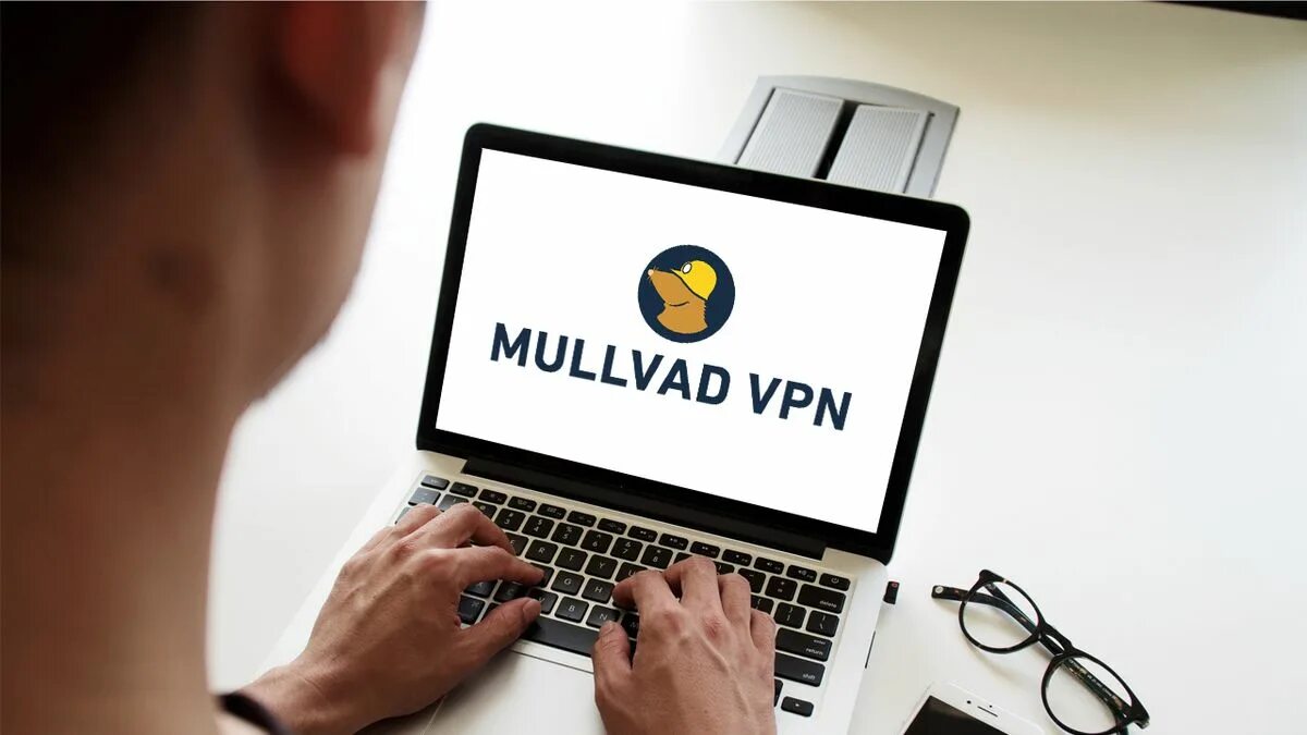 Mullvad net. Mullvad logo.