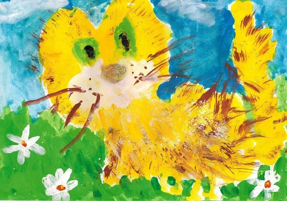 рисунок ребенка 4. рисунок ребенка 4. рисование лето. рисунки для дошкольников. Detskiie risunki.