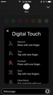 Touch message