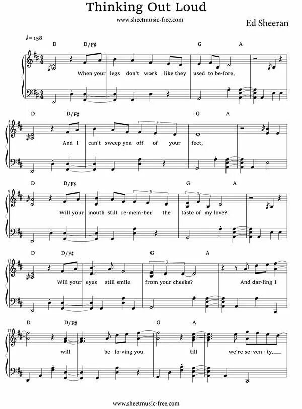 Ed sheeran thinking out loud. Thinking out loud ноты. thinking out loud ноты для фортепиано. ruminate ноты.