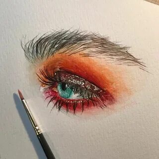 Painted eye