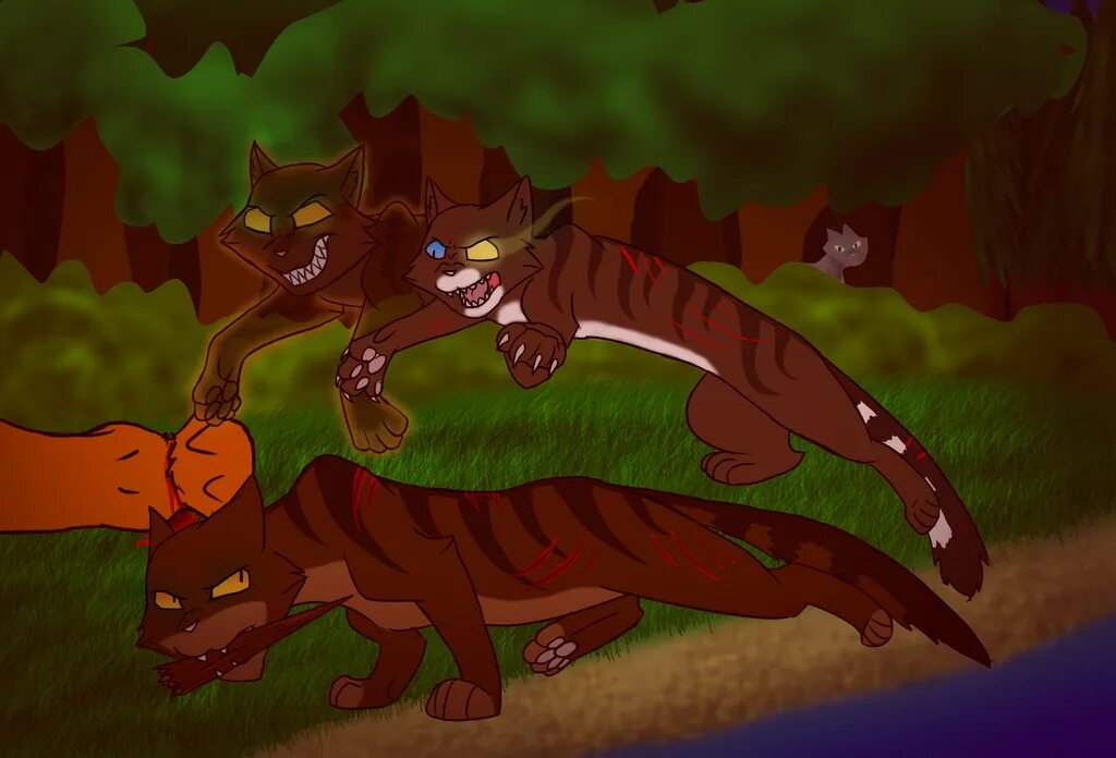 Коты Воители Острозвезд. Hawkfrost Death. Острозвёзд коты Воители смерть. Острозвезд