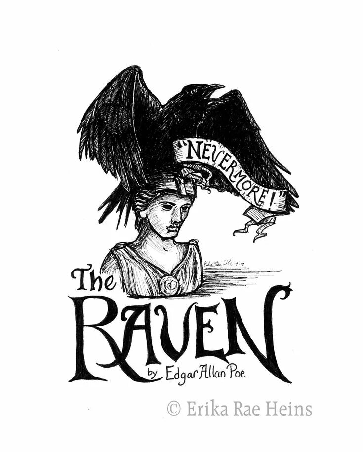 Raven poe. Nevermore Edgar Allan POE.