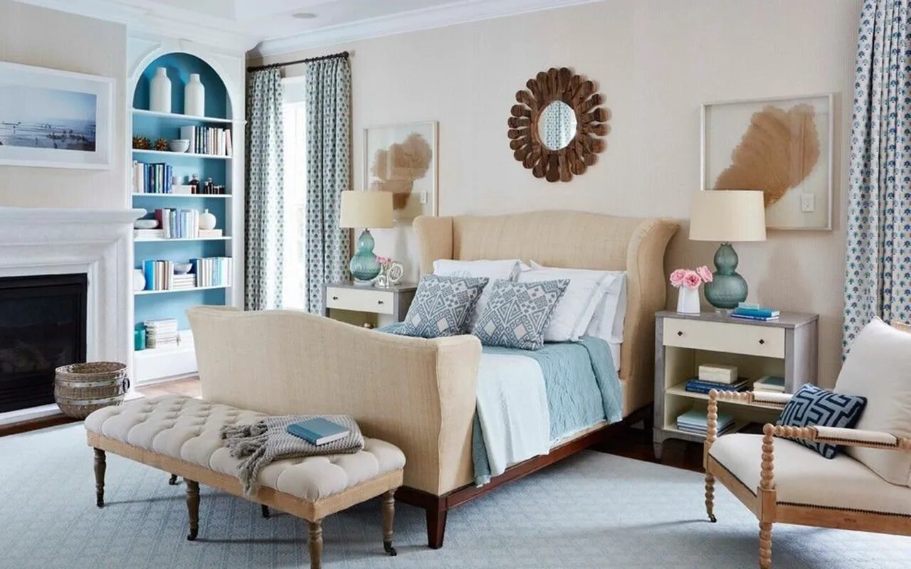 Sophie Metz Design House of Turquoise Living room furniture layout, Coastal livi