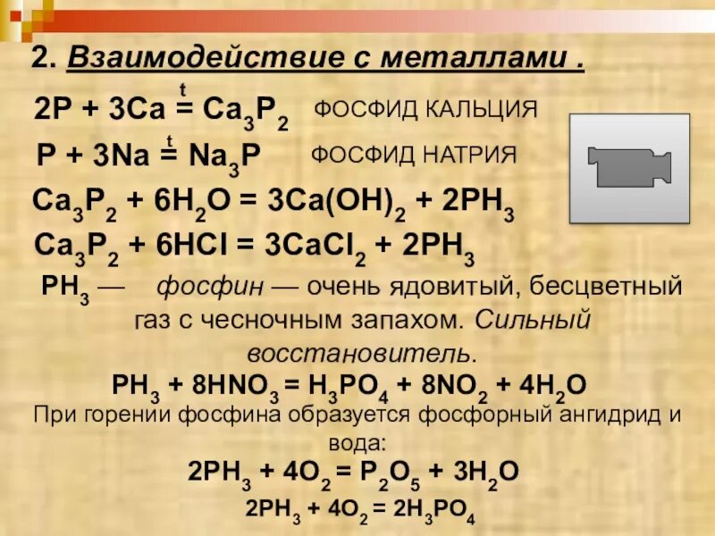 Оксид фосфора 5 с азотной кислотой реакция. Взаимодействие фосфора с натрием уравнение реакции. Фосфид кальция. Реакции взаимодействия натрия с фосфором. Взаимодействие фосфида кальция с водой.