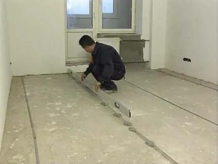 Стяжка полов в квартире видео