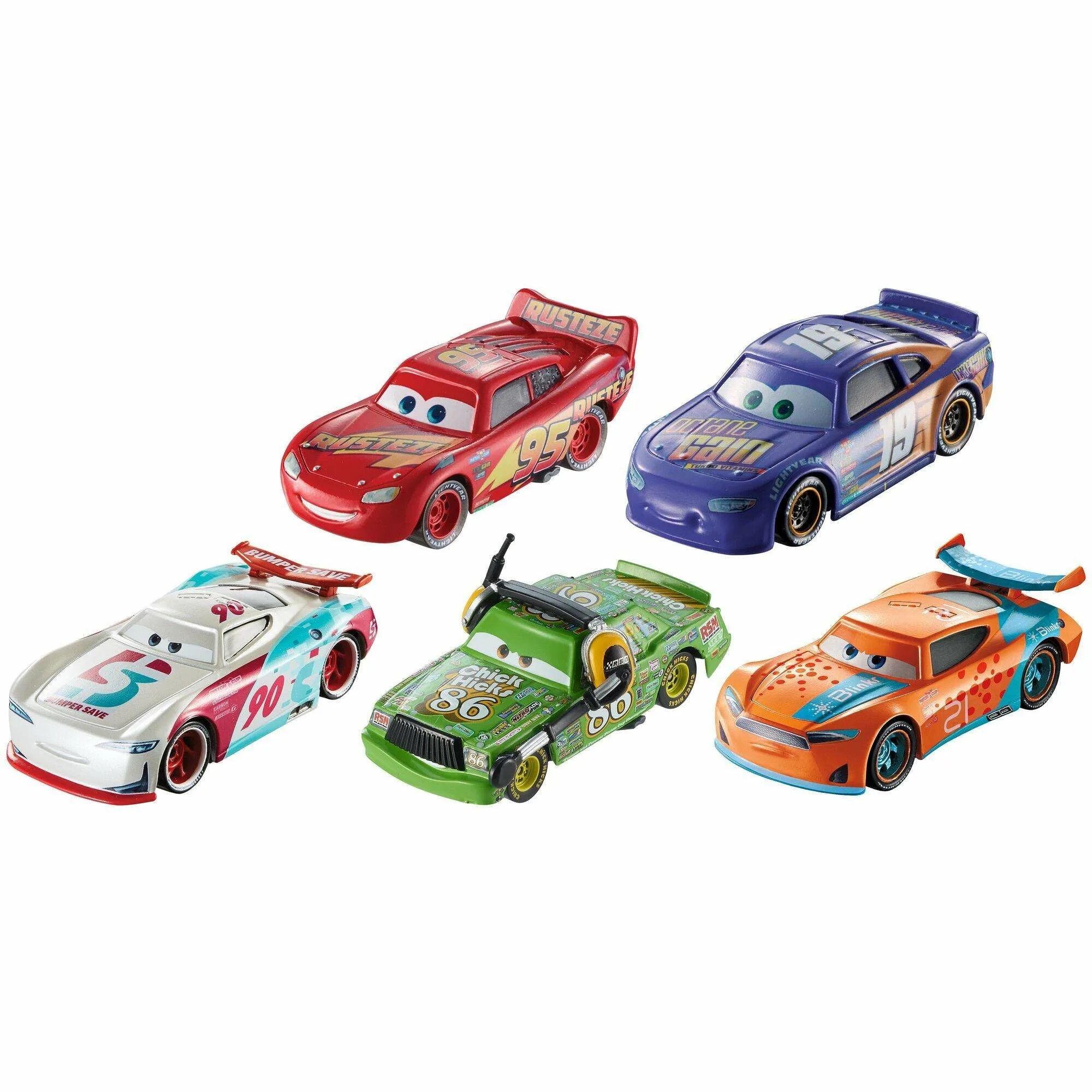 Машинки 10 9 8. Маккуин Тачки 1 2 3 игрушки. Машинка cars Тачки 3 Paul Conrev. Disney Pixar cars 3 игрушки. Тачки 3 гонщики Томасвиля.