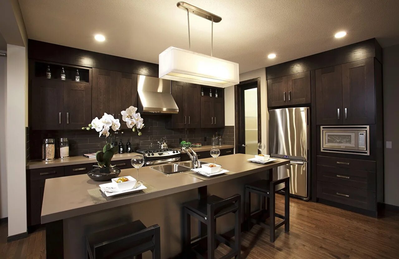 Встраиваемая кухня: 150+ (Фото) Интерьеры Со Встроенной Техникой Kitchen design,