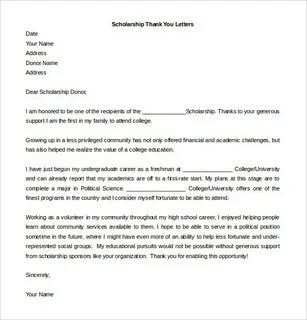 Thank you letter 8 класс