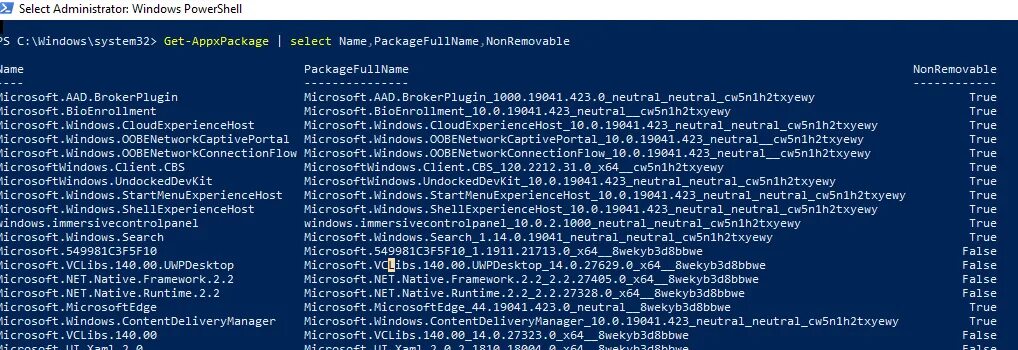 Get appxpackage microsoft. Удалить встроенные приложения windows 10 powershell. метро приложения в windows 10 что это. удаление магазина windows 10 powershell. get-appxpackage microsoft.sechealthui -allusers  reset-appxpackage.