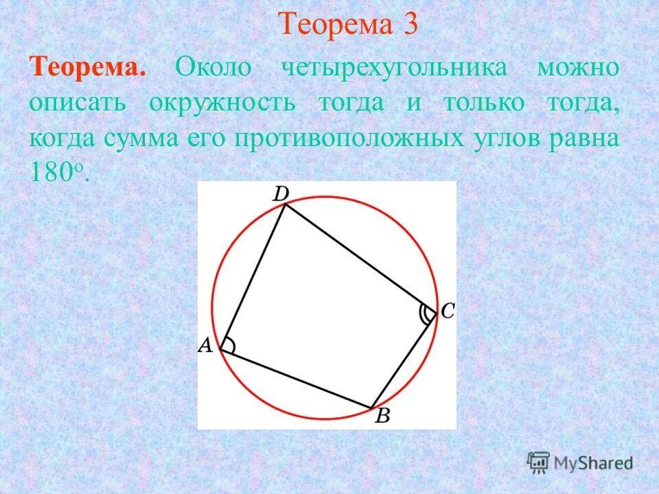 Около любого параллелограмма можно описать окружность. Описанная окружность около четырехугольника. Четврехугольник описанныц вокруг окру. Четырехульник описанный коло окружности.