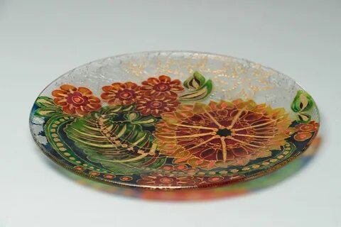 Стеклянные тарелки