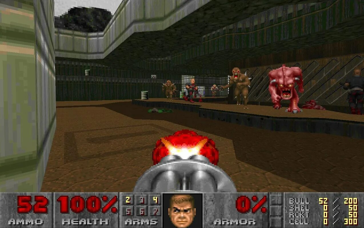 Doom 1. Интерфейс дум 1.