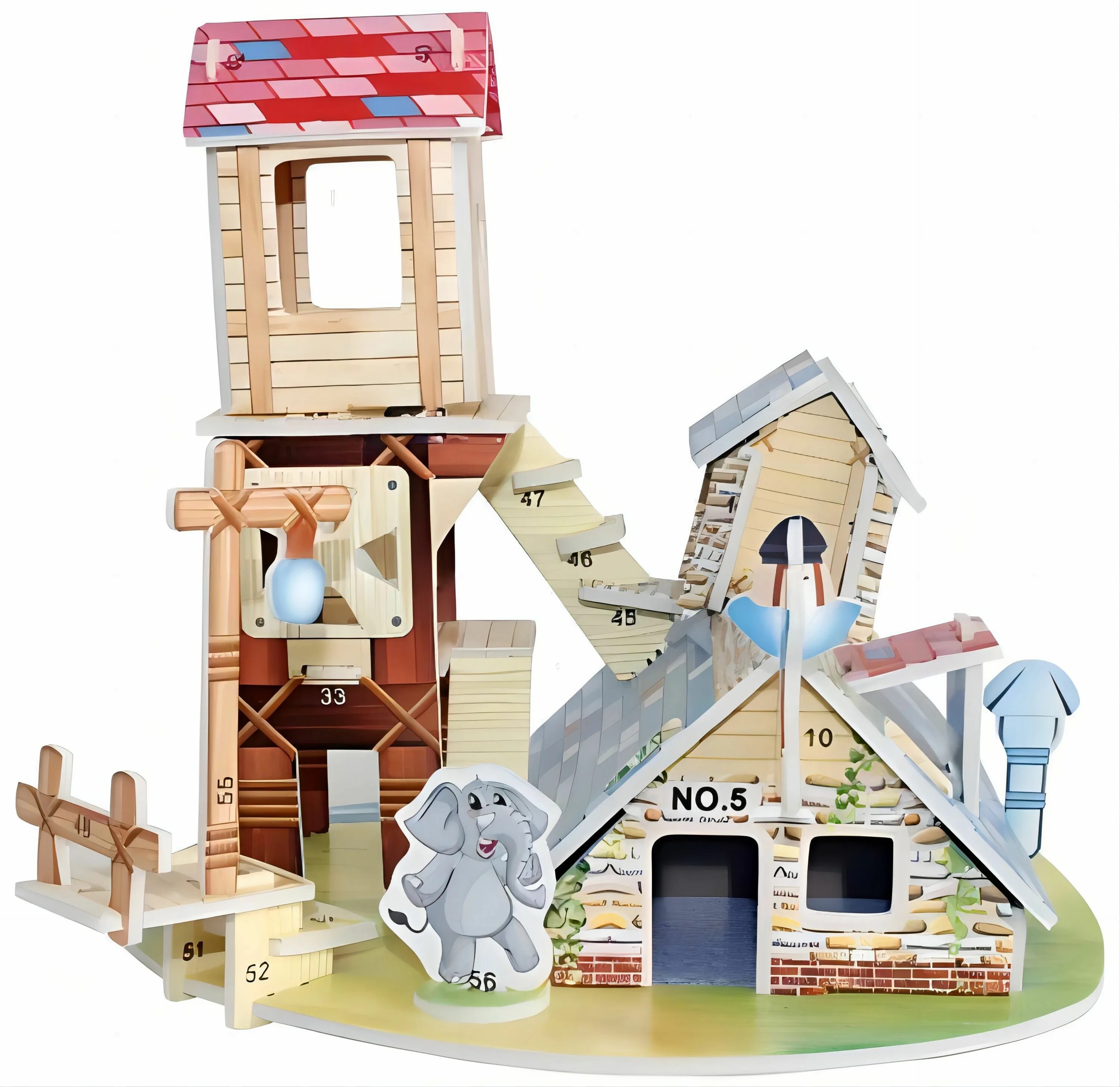 Головоломка домик. Пазл mini zilipoo. zilipoo 3d пазл. 3d-пазл zilipoo 3d домик животных (689-t), 31 дет.. mini zilipoo 3d пазлы.