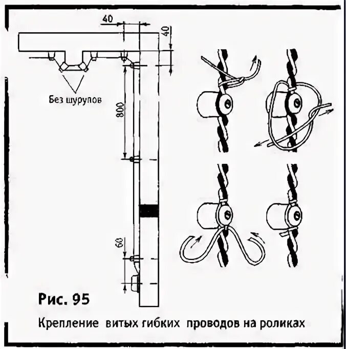 Расстояние между изоляторами ретро. Схема монтажа ретро проводки на изоляторах. схема монтажа наружной ретро проводки. схема разводки ретро проводки. монтаж проводов открытой проводки схема.