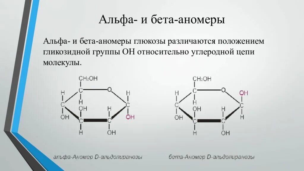 Альфа и Бетта гликозидные связи. Альфа и бета аномеры. Аномеры Глюкозы. Альфа и бета связи в углеводах.