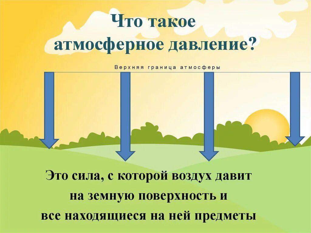 Изменение атмосферного давления 7 класс