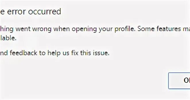 Error profile