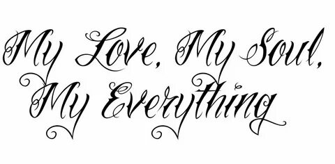 My love my soul