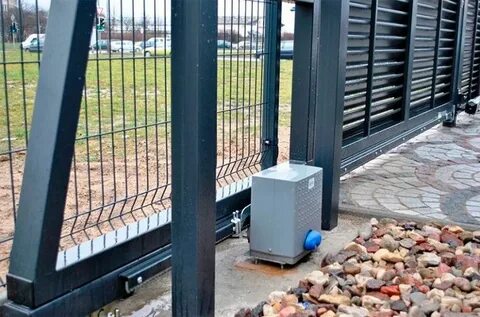 Открыть откатные ворота