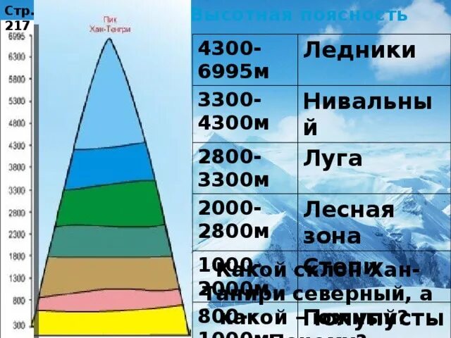 Высотная поясность Тянь Шаня. Высотная поясность Тянь Шань. Высотная поясность Северного Тянь Шаня. Высотная поясность Тянь Шаня в Казахстане. Площадь какого высотного пояса сокращается в хибинах