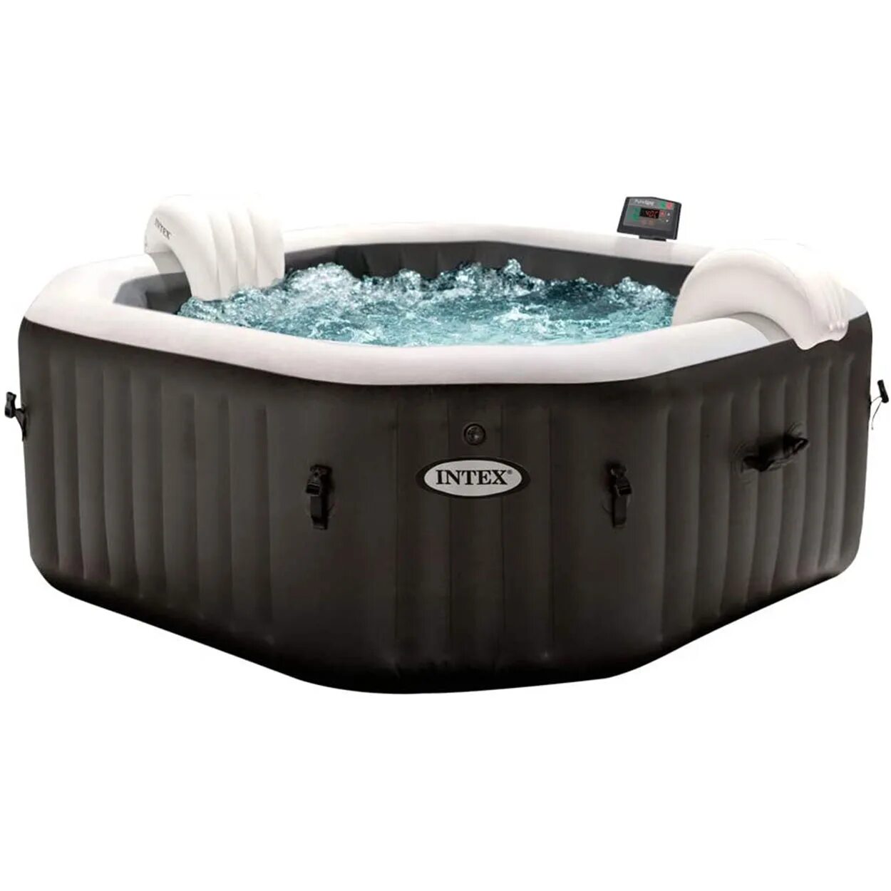 Надувной спа бассейн Intex 28462. Надувной спа бассейн (джакузи) Intex PURESPA Inflatable Whirlpool, арт. 28458. Intex PURESPA Bubble Deluxe. Надувная джакузи Intex PURESPA Jet and Bubble Deluxe ; артикул 28462.