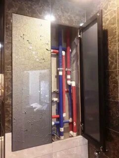 Сантехнический шкаф в ванной