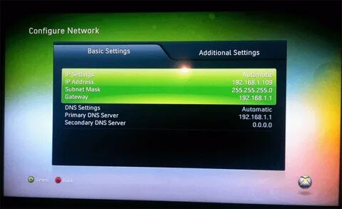 Параметры днс для xbox
