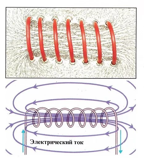 Как можно изменить магнитное поле катушки. Магнитное поле катушки соленоида. Магнитное поле катушки с током соленоида. Схема магнитного поля катушки с током. Магнитное поле витка катушки соленоида.