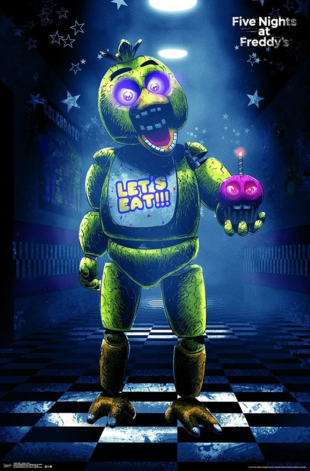 Постер фнаф. Five nights at freddy&#039;s 1 чика. fnaf1 плакаты из игры. фнаф 1 постер фредди. фнаф 5 постеры из игры.