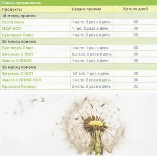 Нсп от аллергии схемы