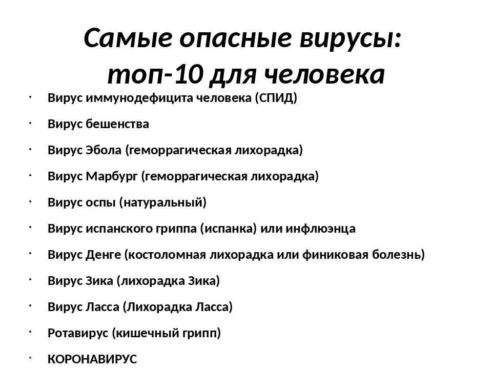 Вирусы человека список. Опасные заболевания вирусов. Вирусы перечисление список. Самые опасные вирусы человека. Опасные вирусы в мире