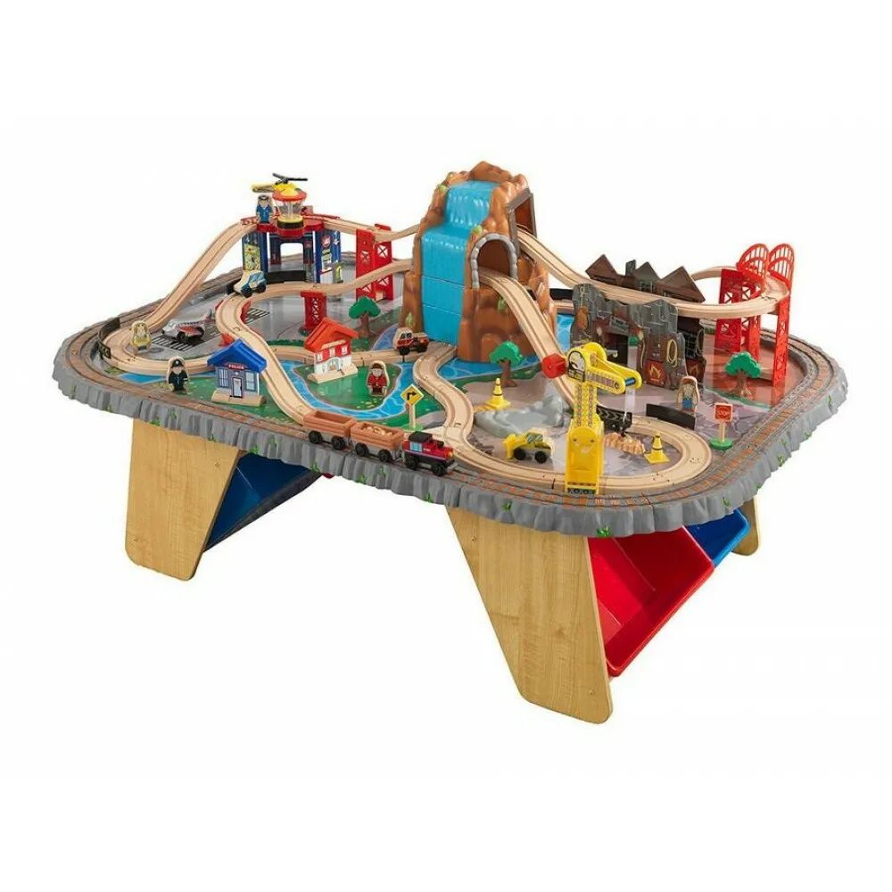 Игровой набор kidkraft "горный тоннель" (Waterfall Junction Train Set & Table). Железная дорога Кидкрафт kidkraft. Игровой набор kidkraft "горный тоннель". Игровой набор kidkraft Waterfall Junction Train Set and Table. Купить игрушку 7 лет