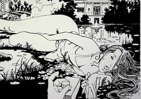 Milo MANARA (1945- ) REMOTE PLEASURE  THE DECLIC Erotic print handsigned b...