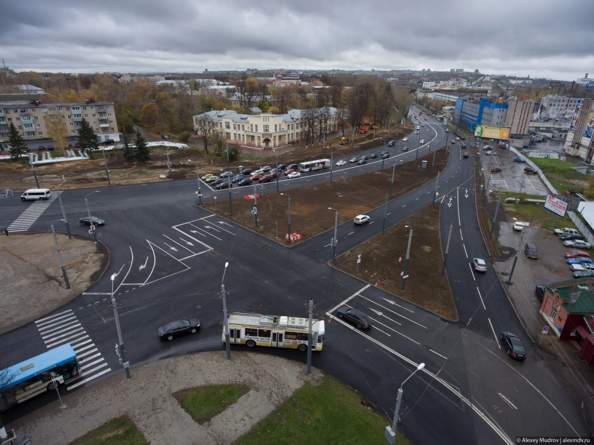 Пл дороги. Развязка на площади Фрунзе во Владимире. Площадь дорог.