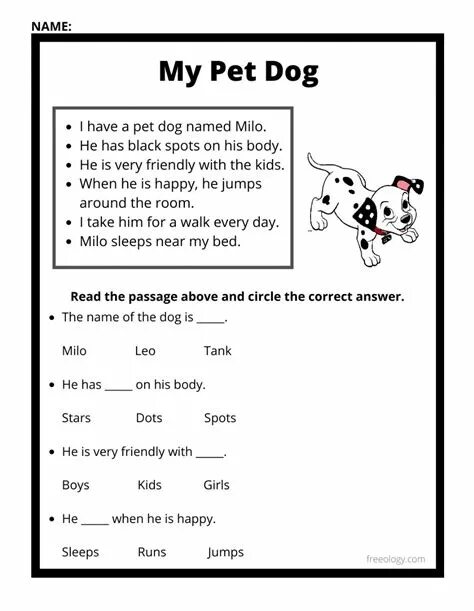 Pet reading 5. Чтение Elementary Worksheet. Pets reading Worksheet. Pets reading for Kids. Reading Comprehension 3 класс английский язык.