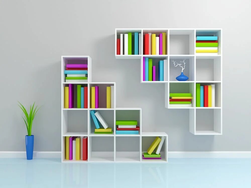 There is a book on the shelf