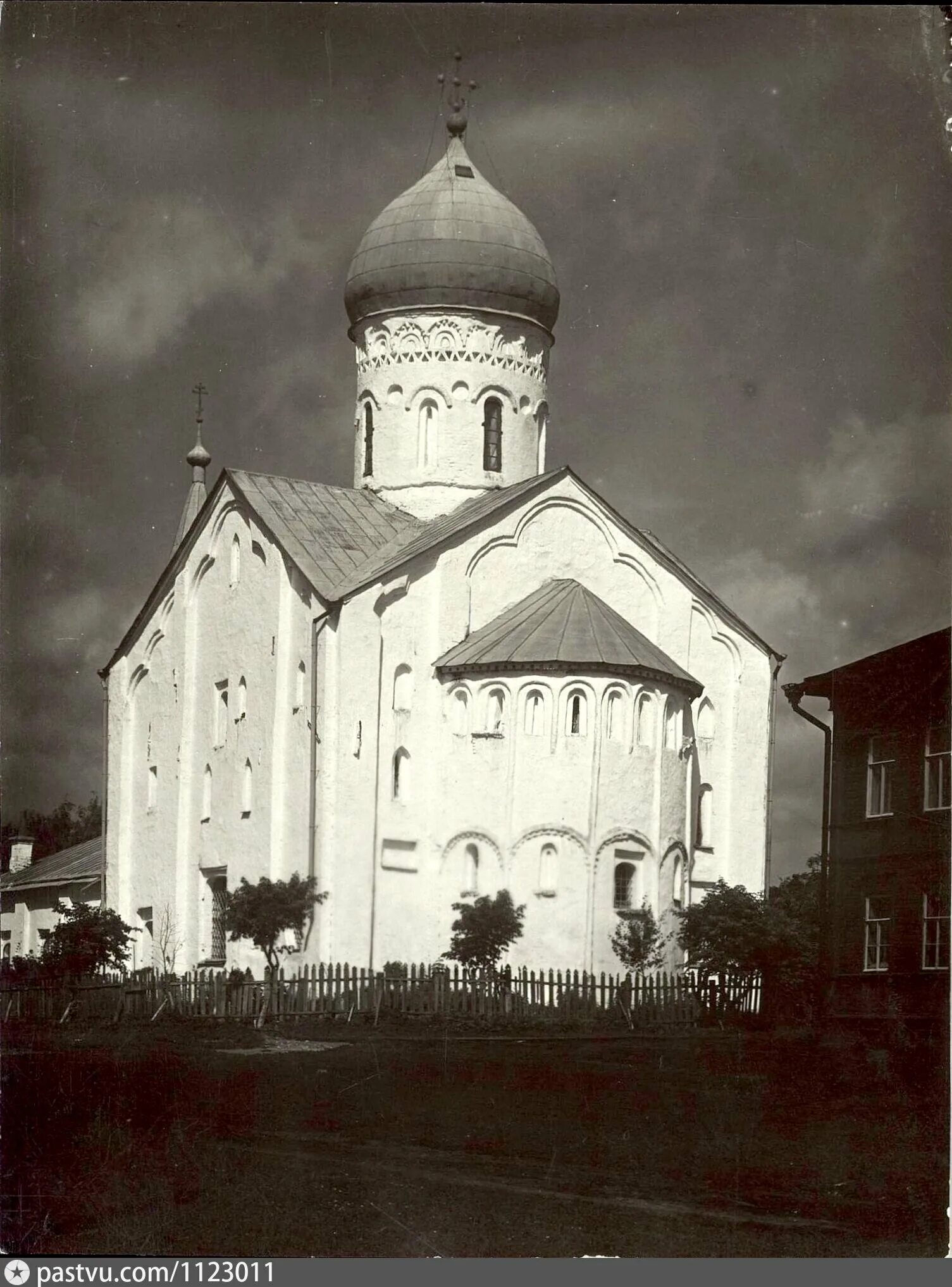 Church of St. Theodore Stratilates, Veliky Novgorod Stock Image - Image of const