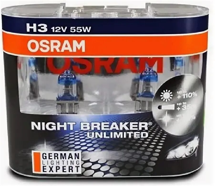 Osram Night Breaker h3. Osram Night Breaker Unlimited h3 артикул. Осрам Найт брекер h3 артикул. Osram h3 12v 55w. Н3 12v