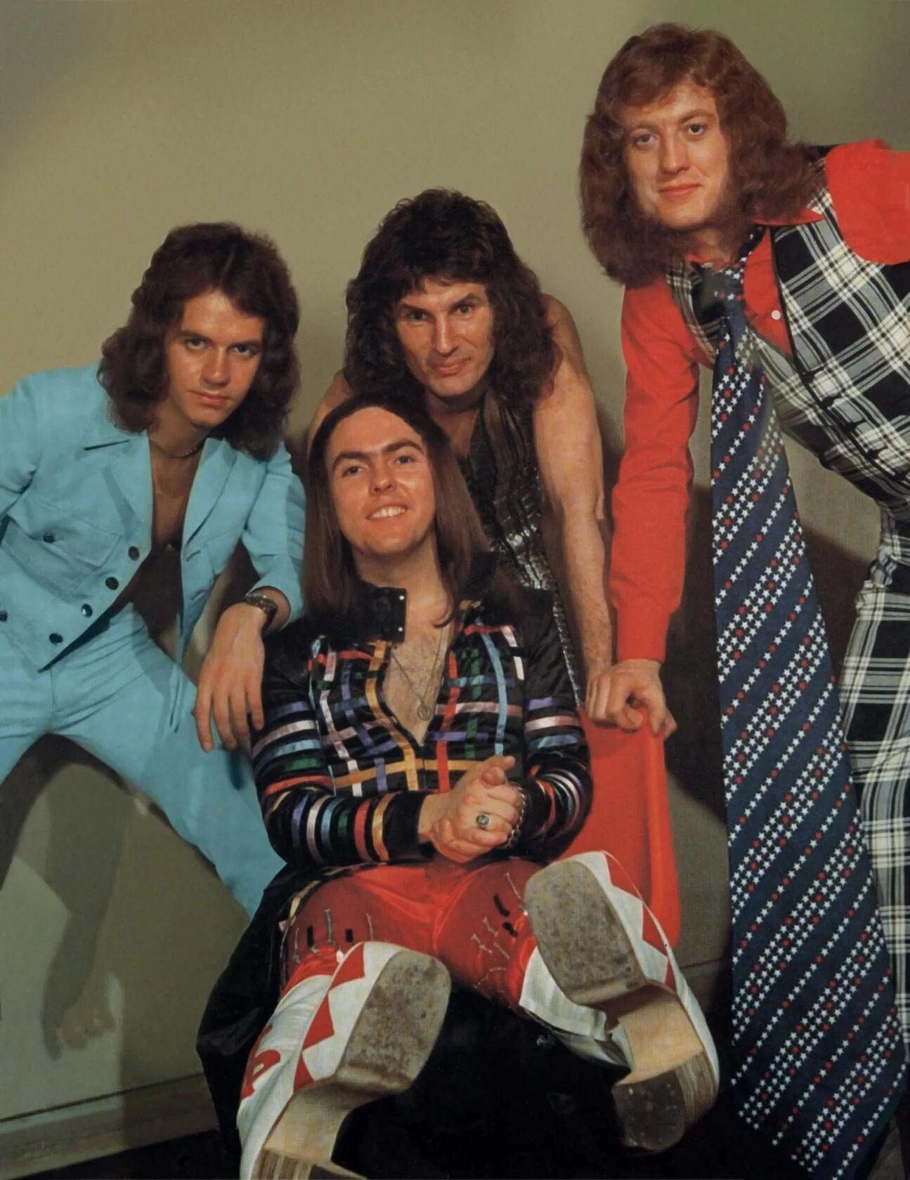 Группа 70 ответы. Группа Slade. ,Slade группа Slade. Slade 70е. Группа Слейд стиль.