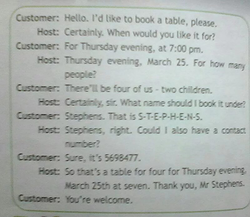 Диалог по английскому языку hello, i'd like to book a Table please. Certainly перевод. Hello i'd like to book a Table please текст. Плиз перевод на русский