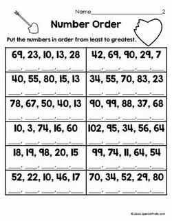 Order the numbers перевод