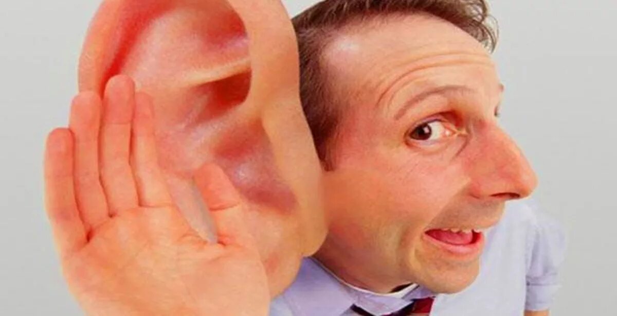 Слышать краем уха. Большое ухо. Ухо подслушивает. Свободные уши.