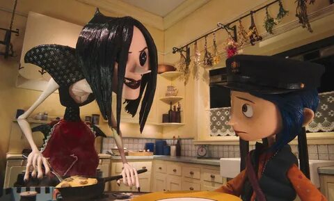 Download Coraline And Beldam Animated Horror Wallpaper | Wallpapers.com.