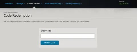 Redeem code