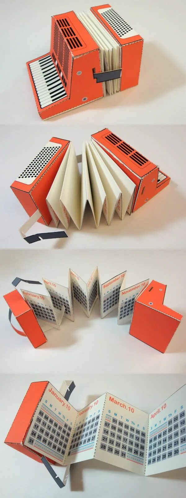 2012 Pop-up Calendar Diy calendar, Paper crafts, Calendar design