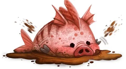 Fishing pigs